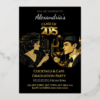 2025 Black Gold Cocktail & Caps Graduation Party