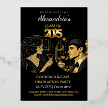 2025 Black Gold Cocktail & Caps Graduation Party