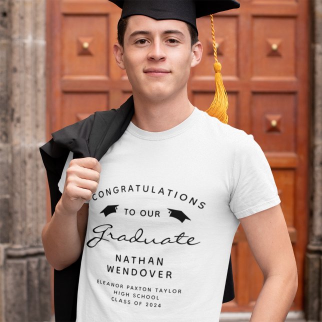 2025 Black Script Caps Graduation Tri-Blend Shirt (Creator Uploaded)