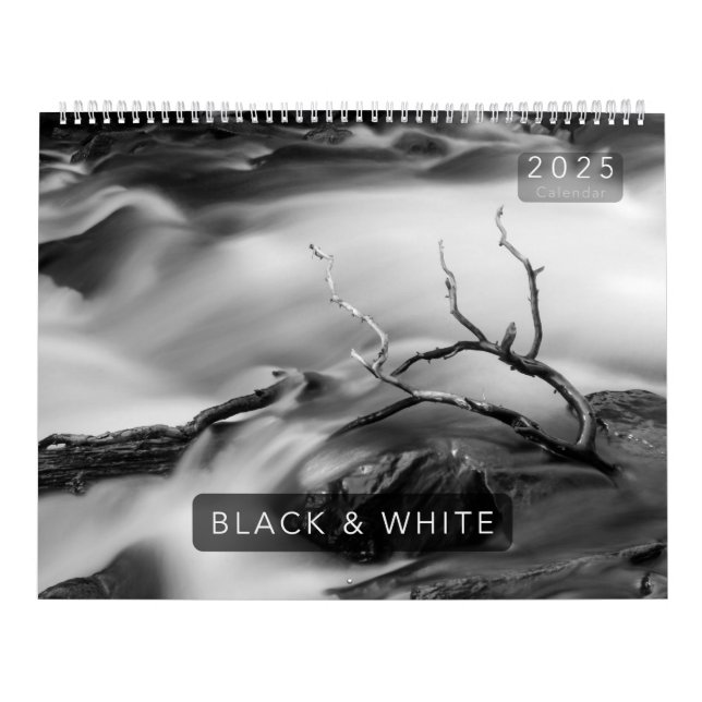2025 Black & White Colorado Calendar (Cover)