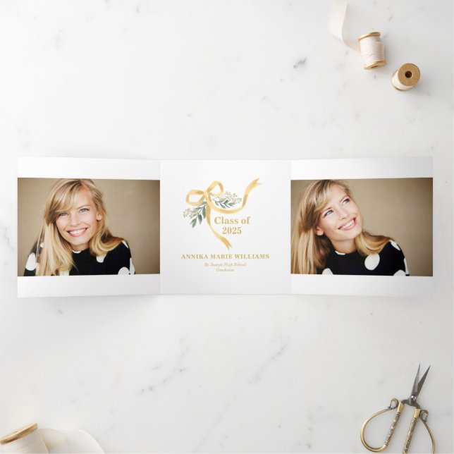 2025 Bow Graduate Multi Photo Tri-Fold Announcement (Inside)