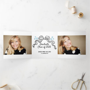 2025 Bow Graduate Multi Photo Tri-Fold Announcement