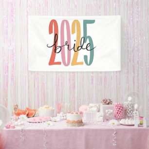 2025 bride Wedding Announcement Marriage Banner