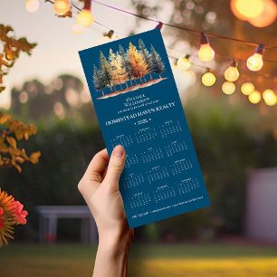 2025 Business Magnetic Calendar - Forest