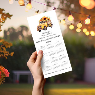 2025 Business Magnetic Calendar - Sunflower Truck