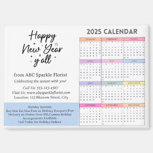 2025 Calendar Business  Magnet