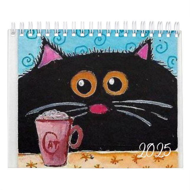 2025 Calendar Cat Kitten Whimsical  (Cover)