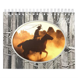 2025 Calendar Cowboy Country Men 