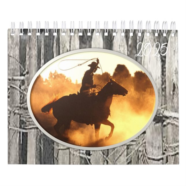 2025 Calendar Cowboy Country Men  (Cover)