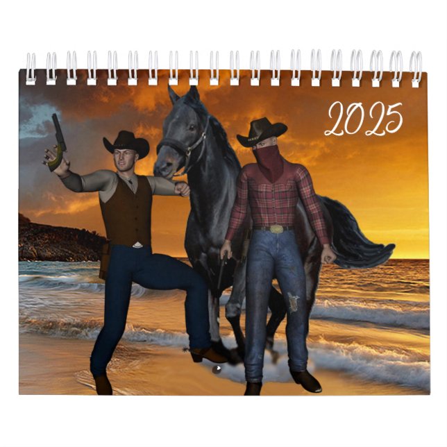 2025 Calendar Cowboy Country Men  (Cover)