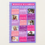 2025 Calendar Cute Mod 12 Photo Collage Name Small Planner<br><div class="desc">Add some mid-century modern coolness to your life with this gorgeous small 2025 calendar planner that includes room for 12 of your custom photos. On the inside, these planners have pages for you to organise your weeks and months. With the addition of the yearly calendar cover, you'll be able to...</div>