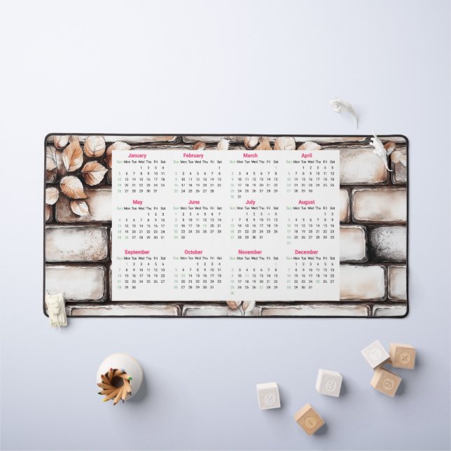 2025 Calendar Desk Mat (Kids Table)