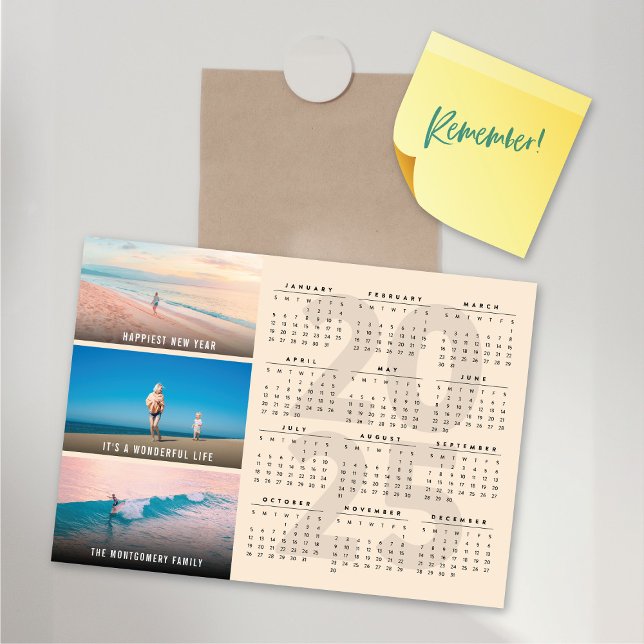 2025 Calendar Holiday New Year Magnetic Photo Card (2025 Calendar Holiday New Year Magnetic Photo Card @ fat_fa_tin)