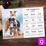 2025 Calendar Magnet Pet Dog Kid Custom Photo Card<br><div class="desc">Introducing our 2025 Magnetic Photo Calendar Card, the perfect blend of functionality and personalised charm for the New Year! This innovative calendar is designed to keep your family organised while adding a personal touch to your home or office decor. Features: Magnetic Design: Easily attach this calendar card to any metal...</div>