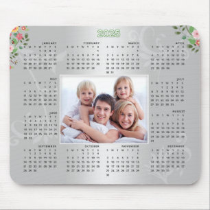 2025 Calendar Personalised Photo Christmas Gift Mouse Mat