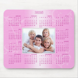 2025 Calendar Personalised Photo Christmas Gift Mouse Mat