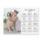 2025 Calendar Pet Dog Kid Custom Photo Magnet Card