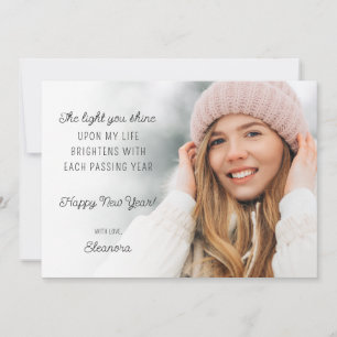 2025 Calendar Photo Motivational Holiday Card