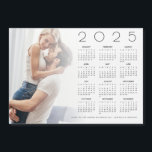 2025 Calendar Photo Overlay Newlywed Wedding Favou<br><div class="desc">2025 Calendar Photo Overlay Newlywed Wedding Favour Card. An idea for a wedding favour for christmas wedding couples, with this 2025 calendar gift for your guests personalised with your favourite photo! Simply swap in your photo with the sample image and personalise your thank you message along the bottom. Your photo...</div>