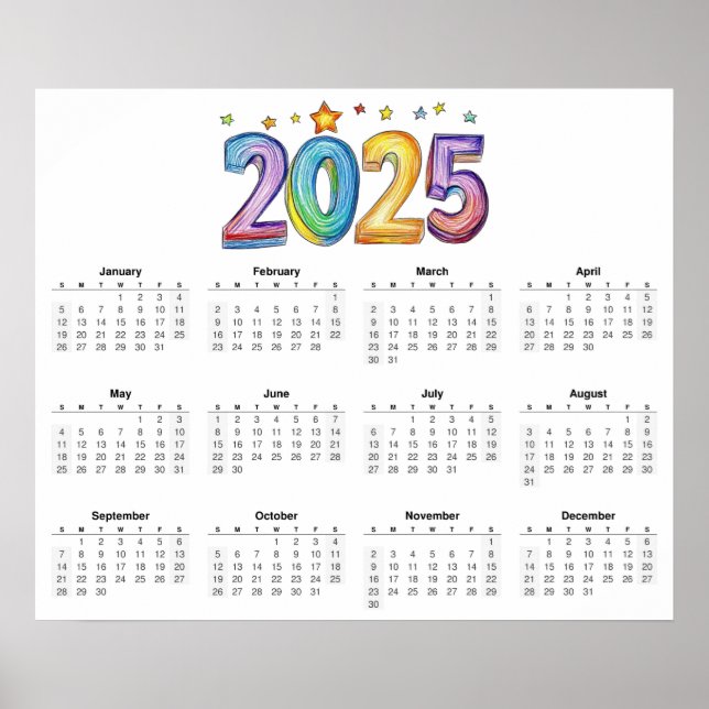 2025 Calendar Poster (Front)