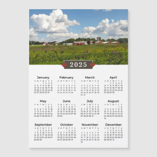 2025 Calendar Scenic Farm Magnet