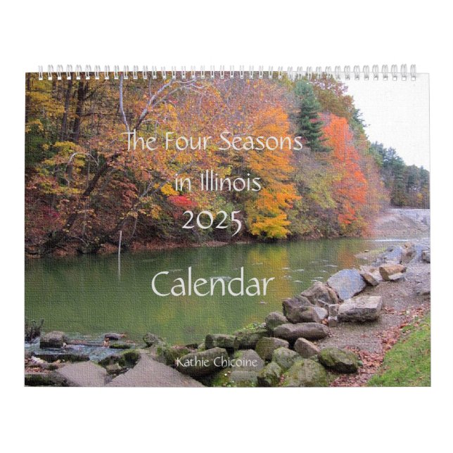 2025 Calendar The Four Seasons in Illinois  (Cover)