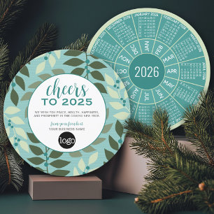 2025 Calendar with Logo for Business Holiday Card