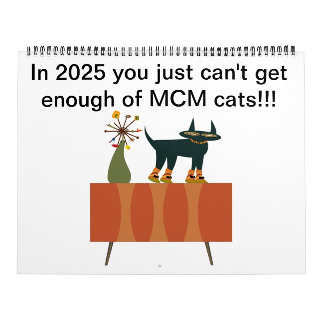2025 Calendar with MCM Cats (Cover)