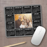 2025 Calendar with Photo in the Center Grey Mouse Mat<br><div class="desc">A photo collage with a 2025 calendar and room to add text. A great way to display your favorite photo throughout the year. A fun item for the New Year to use at the office or at home. To change colors on the background and calendar, click on the advanced design...</div>