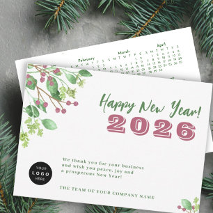 2025 calendar your logo business New Year holiday