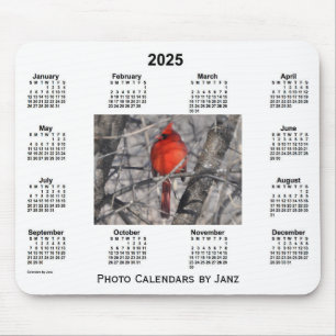 2025 Cardinal Framed Photo Calendar by Janz Mouse Mat