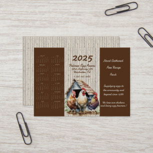2025 Chicken Egg Farmers Business Card