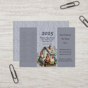 2025 Chicken Egg Farmers Business Card