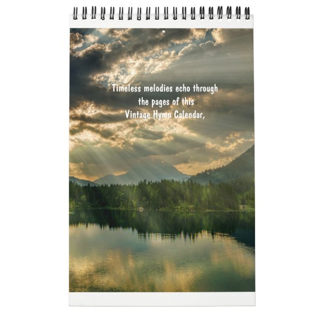 2025 Christian Vintage Hymn Lyrics  Calendar (Cover)