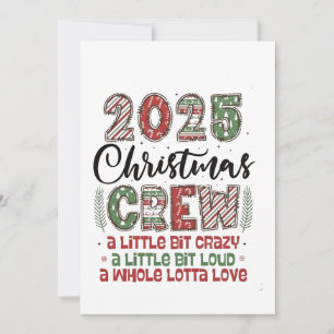 2025 Christmas Crew Family Matching Outfit Xmas Announcement