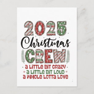 2025 Christmas Crew Family Matching Outfit Xmas Holiday Postcard