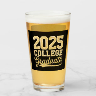 2025 College Graduate Graduation Senior School Glass