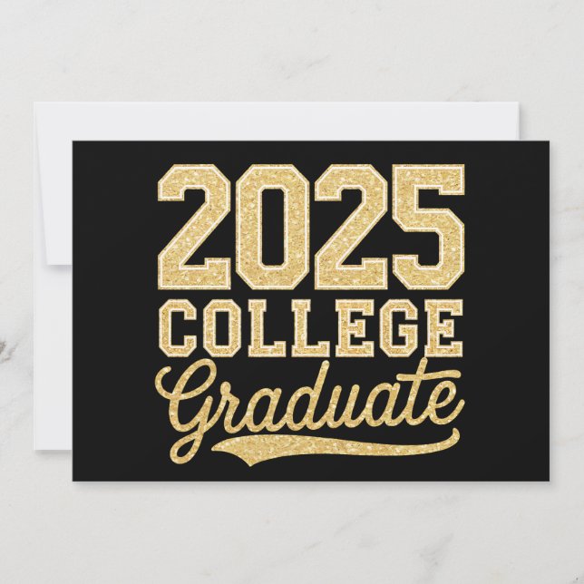 2025 College Graduate Graduation Senior School Invitation (Front)