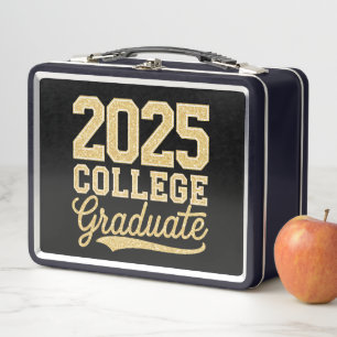 2025 College Graduate Graduation Senior School Metal Lunch Box