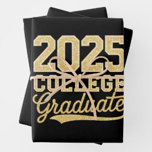 2025 College Graduate Graduation Senior School Wrapping Paper Sheet