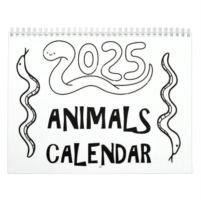 2025 Colouring Calendar (Cover)