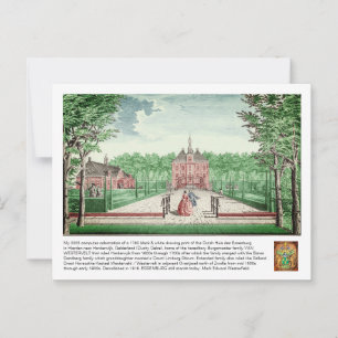 2025 colourization 1760 Print Kasteel De Essenburg Postcard