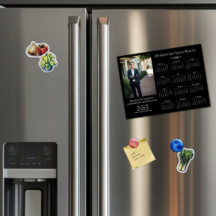 2025 Corporate Magnetic Photo Calendar - Black