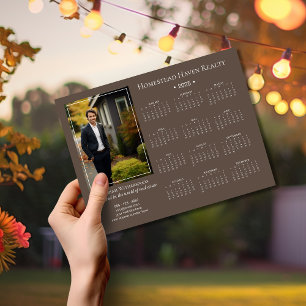 2025 Corporate Magnetic Photo Calendar - Brown