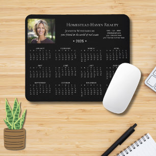 2025 Corporate Photo Calendar -Blk Mouse Mat