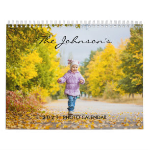 2025 Custom Photo Calendar Editable Year Text