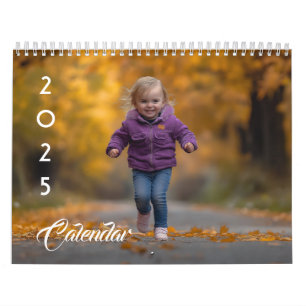 2025 Custom Photo Editable Text  Calendar