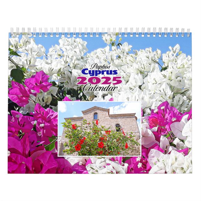2025 Cyprus Calendar - Paphos Region, Cyprus. (Cover)
