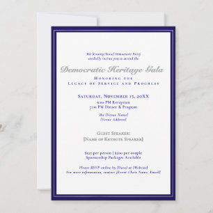 2025 Democratic Party Heritage Gala Fundraising Invitation