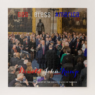 2025 Donald Trump taking his Oath of Office  Jigsaw Puzzle